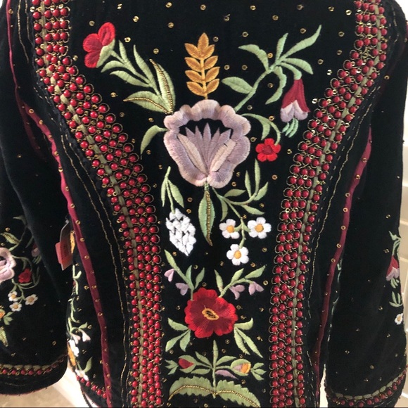 John Mark Floral Embroidered Jacket